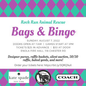 Bags and Bingo Fundraiser for Rock Run Animal Rescue image